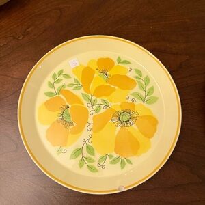 Mikasa Colormates Hilo C4302 10 7/8” Dinner Plate Stoneware Yellow Floral - #5*